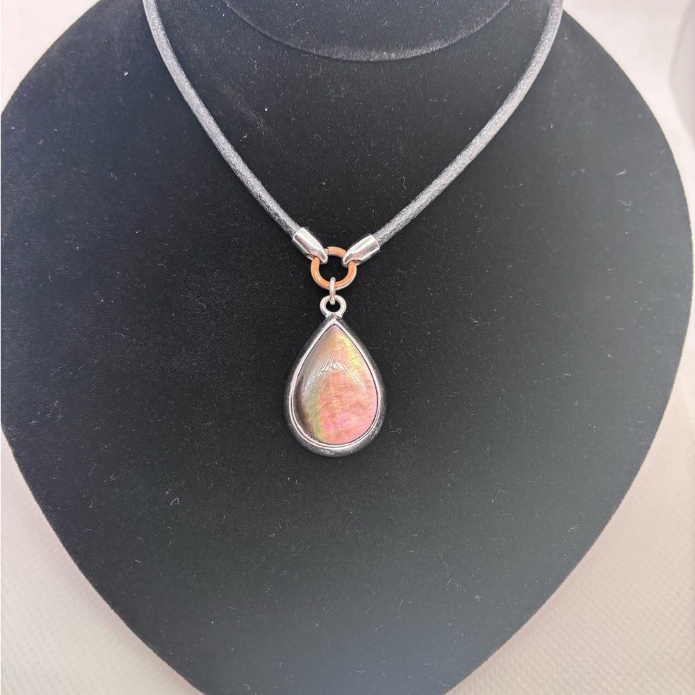 Lia Sophia Abalone Reversible Neckace